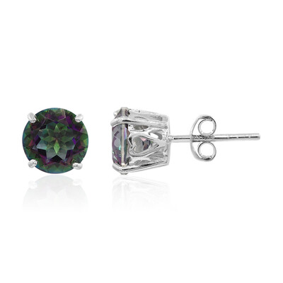 Mystic Quartz Silver Earrings