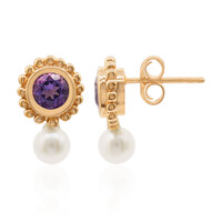 Amethyst Silver Earrings