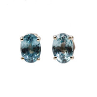 9K Ratanakiri Zircon Gold Earrings