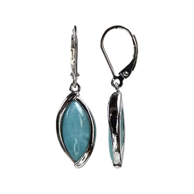 Larimar Silver Earrings