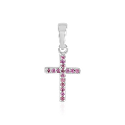 Rhodolite Silver Pendant