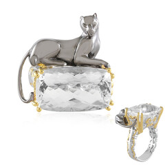 White Quartz Silver Ring (Gems en Vogue)