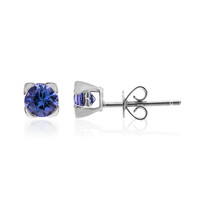 14K AAA Tanzanite Gold Earrings