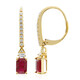 14K AAA Mozambique Ruby Gold Earrings (CIRARI)