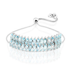Sky Blue Topaz Silver Bracelet