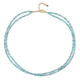 Blue Apatite Silver Necklace