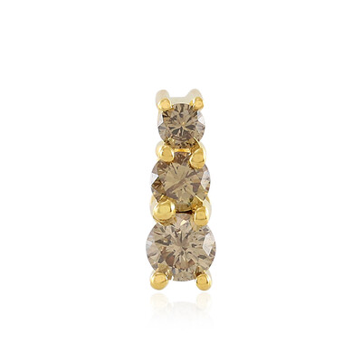 I3 Champagne Diamond Silver Pendant