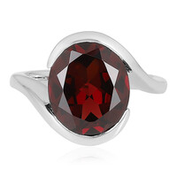 Mozambique Garnet Silver Ring