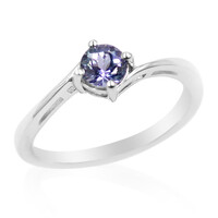 Unheated Tanzanite Silver Ring