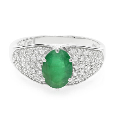 Bahia Emerald Silver Ring
