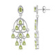 Peridot Silver Earrings