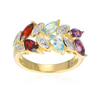 Mozambique Garnet Silver Ring