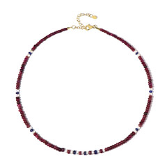 Ruby Silver Necklace (Riya)