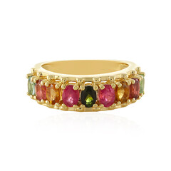 Fancy Tourmaline Silver Ring