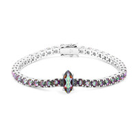 Mystic Quartz Silver Bracelet