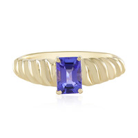 9K AAA Tanzanite Gold Ring (de Melo)