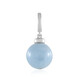 Brazilian Aquamarine Silver Pendant (MONOSONO COLLECTION)