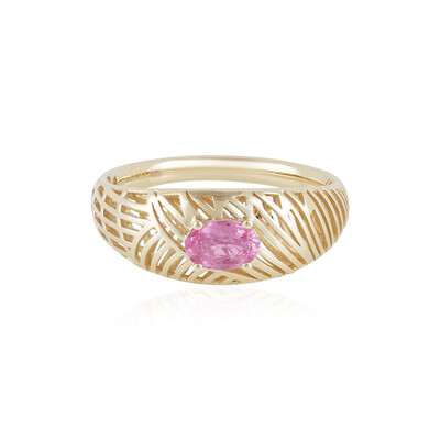 9K Pink Sapphire Gold Ring (Ornaments by de Melo)