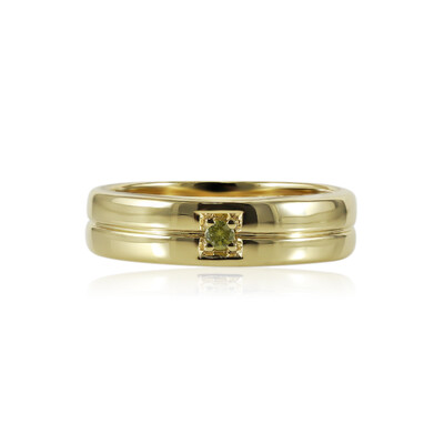 I1 (Yellow Diamond) Silver Ring