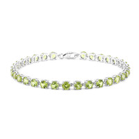 Burmese Peridot Silver Bracelet