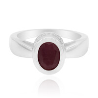 Ruby Silver Ring