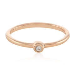 I2 (H) Diamond Silver Ring