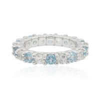 White Topaz Silver Ring