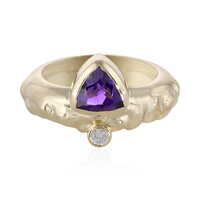 9K Zambian Amethyst Gold Ring (Adela Gold)