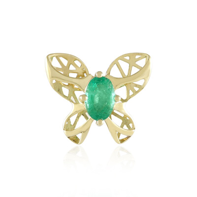 9K Zambian Emerald Gold Pendant (Ornaments by de Melo)