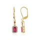 Madagascar Ruby Silver Earrings