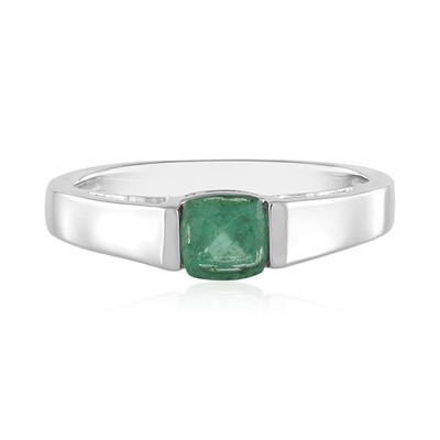 Green apatite Silver Ring