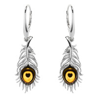 Baltic Amber Silver Earrings