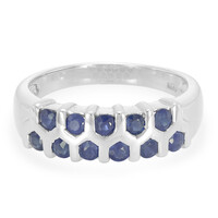 Laos Sapphire Silver Ring