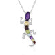 Zambian Amethyst Silver Necklace