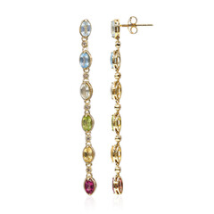 Sky Blue Topaz Silver Earrings