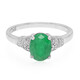 Bahia Emerald Silver Ring