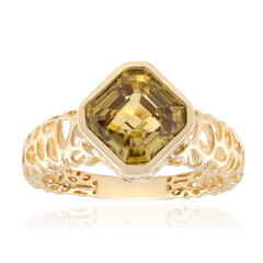 9K Yellow Zircon Gold Ring (Ornaments by de Melo)