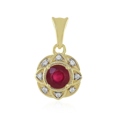 9K Madagascar Ruby Gold Pendant (Adela Gold)
