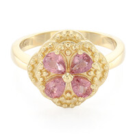 18K Unheated Padparadscha Sapphire Gold Ring (AMAYANI)