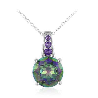 Mystic Quartz Silver Necklace