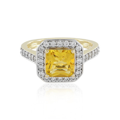 9K Yellow Beryl Gold Ring