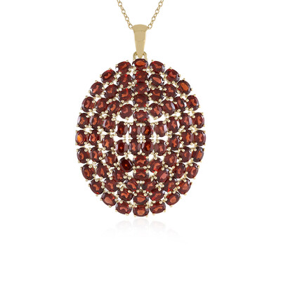 Mozambique Garnet Silver Necklace