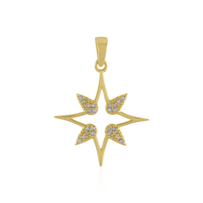 I3 (H) Diamond Silver Pendant
