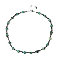 Turquoise Silver Necklace (Riya)