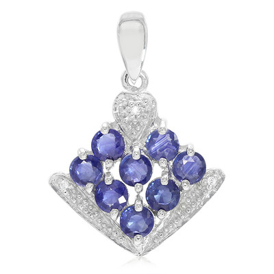 Kanchanaburi Sapphire Silver Pendant