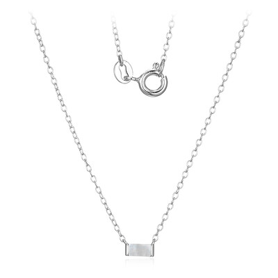 Mother of Pearl Silver Necklace