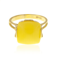 9K Baltic Amber Gold Ring