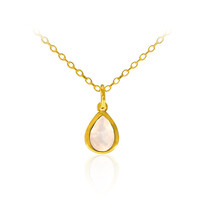 Rose Quartz Silver Necklace