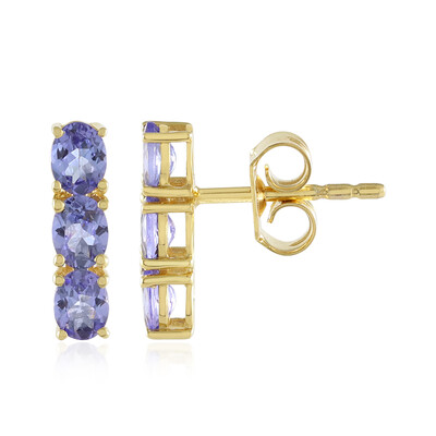 Tanzanite Silver Earrings