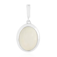 White Moonstone Silver Pendant